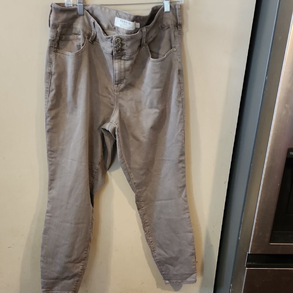 Torrid Jeggongs Denim Button-Fly Pants Size 20S - Picture 1 of 4